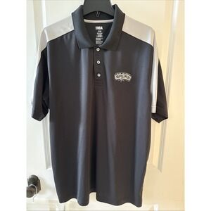 San‎ Antonio Spurs NBA polo Black Gray Size XL